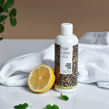 Hodebunnspakken med Lemon Myrtle - 3 produkter med Tea Tree Oil og Lemon Myrtle til flass og tørr hodebunn