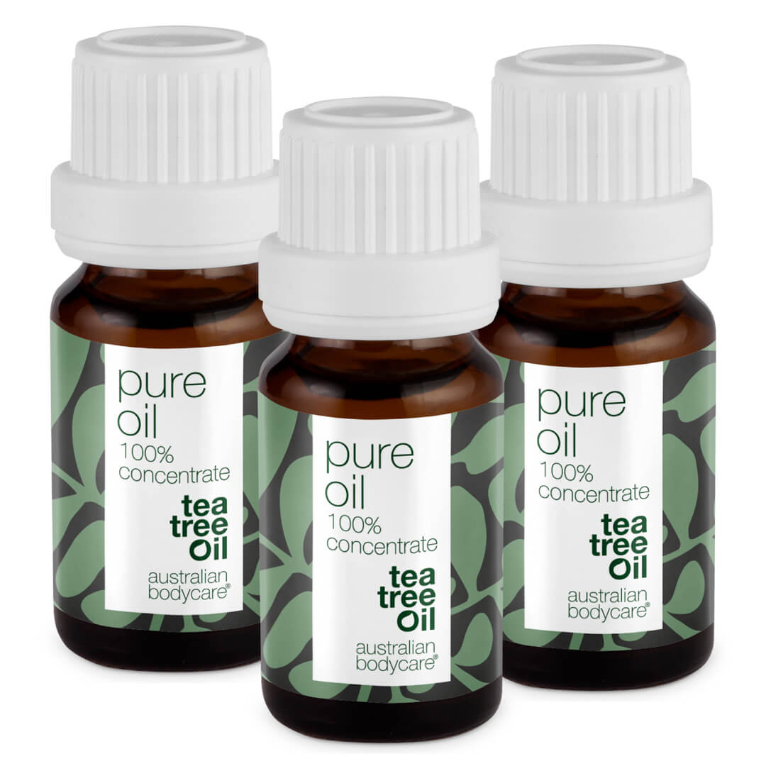 3 stk. XL 30 ml Tea Tree Oil til hudproblemer — 3-pack med 100% konsentrert og ufortynnet Tea Tree Oil fra Australia