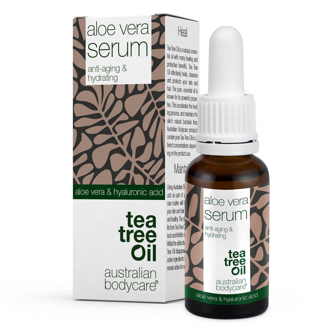 Aloe Vera & C,E, F vitamin Anti Age Serum - Serum med Aloe Vera, Tea Tree Oil og Hyaluronsyre mot rynker