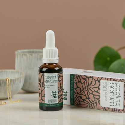 Peeling Serum til peeling av huden - Naturlig peelingserum med AHA (fruktsyre) og Niacinamid for glatt hud