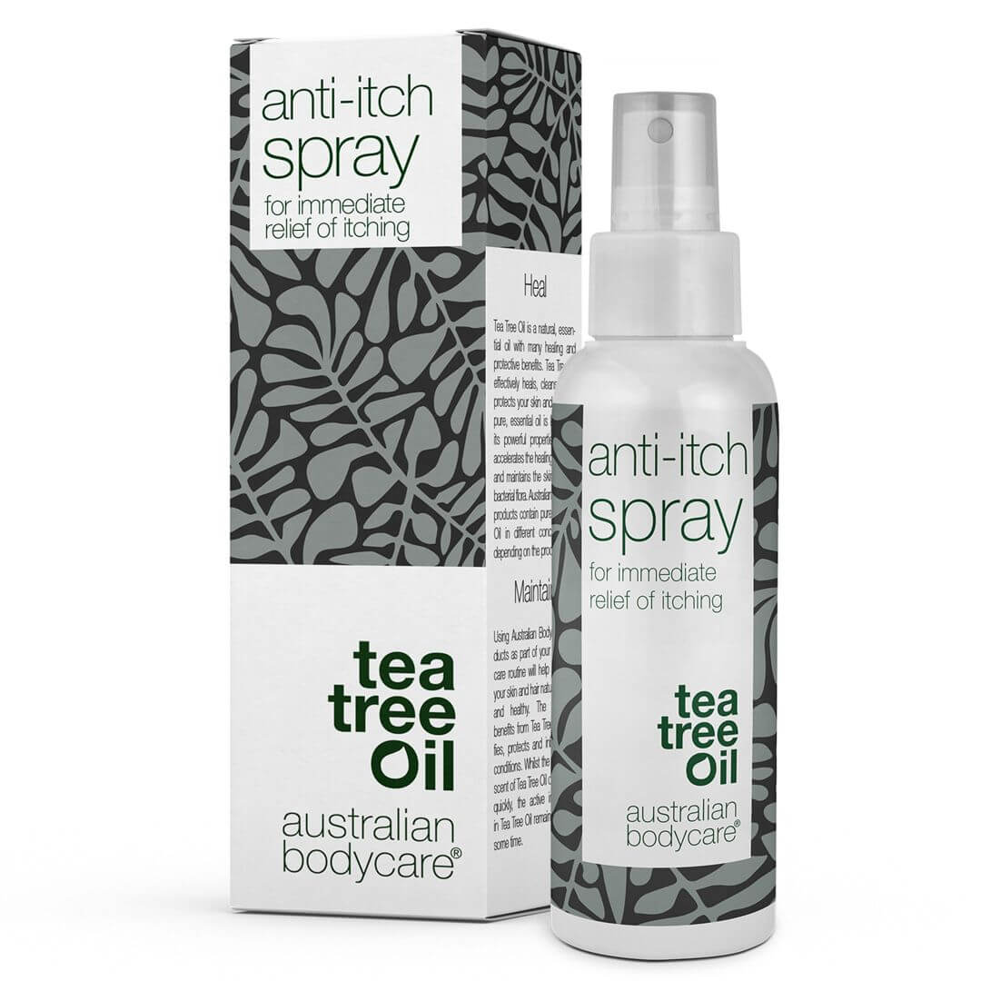 Spray til at lindre kløe i huden, ryggen og rumpa | Tea Tree Oil