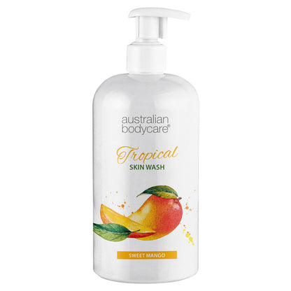 Profesjonell Tropical Skin Wash med mango - Profesjonell Body Wash med Tea Tree Oil og mango for ren og problemfri hud
