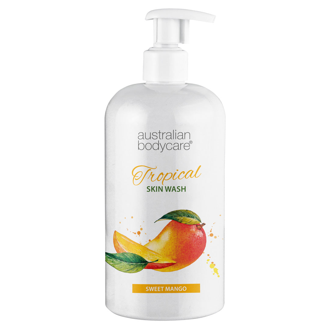 Profesjonell Tropical Skin Wash med mango — Profesjonell Body Wash med Tea Tree Oil og mango for ren og problemfri hud