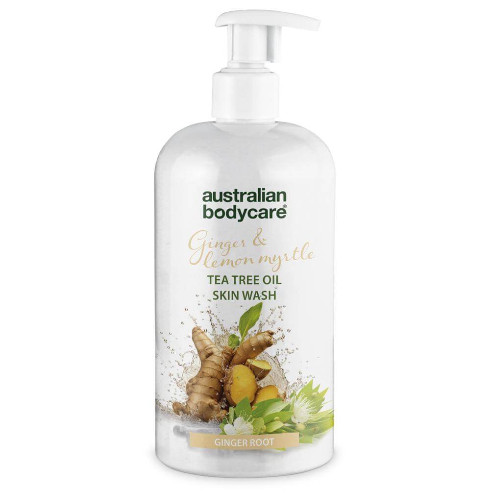 Profesjonell Ginger & Lemon Skin Wash — en skikkelig proff dusjsåpe med Tea Tree Oil og ingefær!