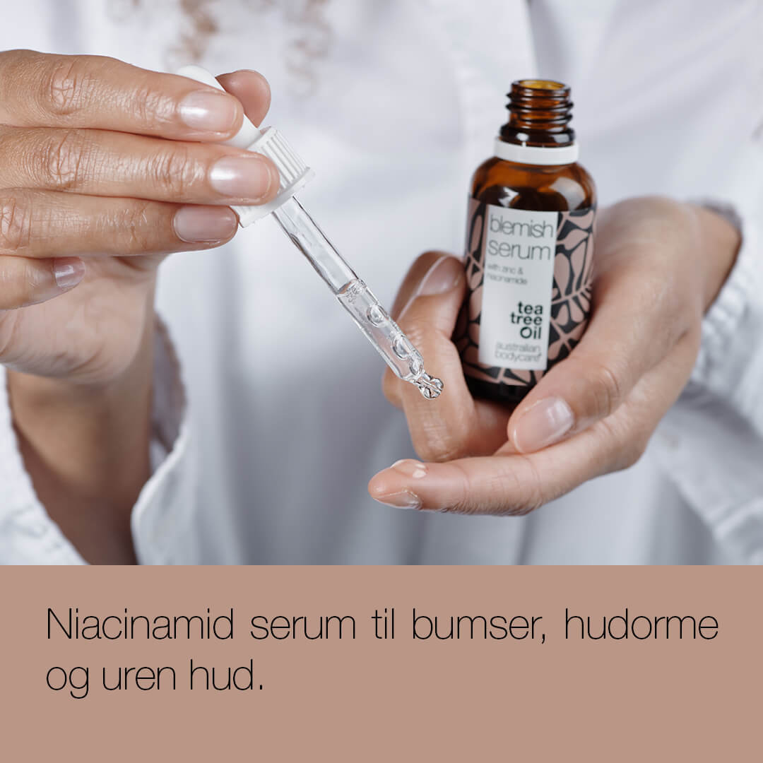 3 stk. Niacinamid Serum til kviser og uren hud - Med Niacinamid 10%, Zink 1% og Tea Tree Oil til uren & fet hud