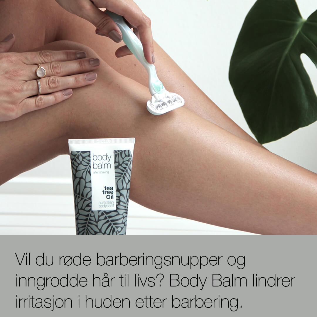 Aftershave Balm til barbering — Aftershave lotion ved, kløe, utslett og røde nupper etter barbering