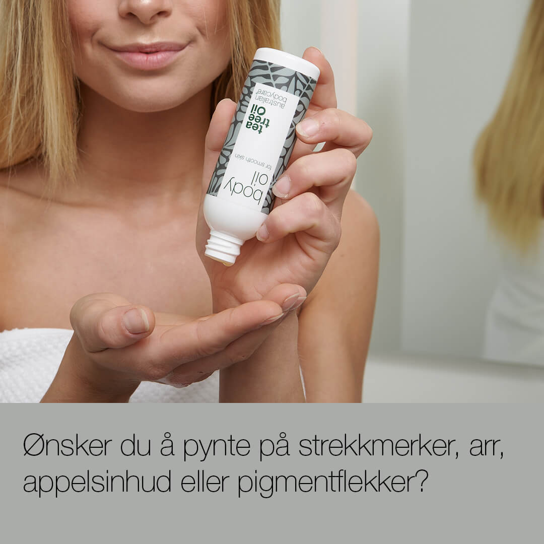 Arr & strekkmerker olje — Kroppsolje med tetreolje til strekkmerker, arr og pigmentflekker