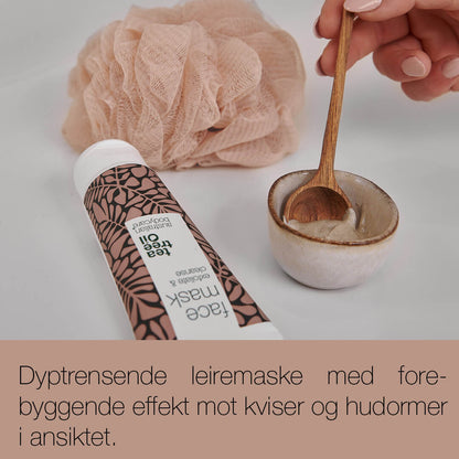 Ansiktsmaske mot kviser og uren hud - Dyprensende ansiktsmaske med Tea Tree Oil mot hudormer og kviser