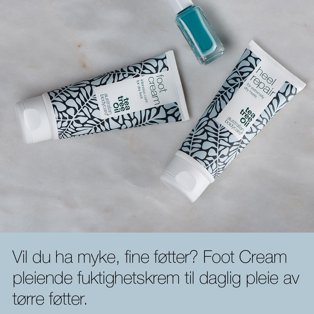 Fotkrem med Tea Tree Oil — Fotkrem med Urea 10% og 100 % naturlig tetreolje