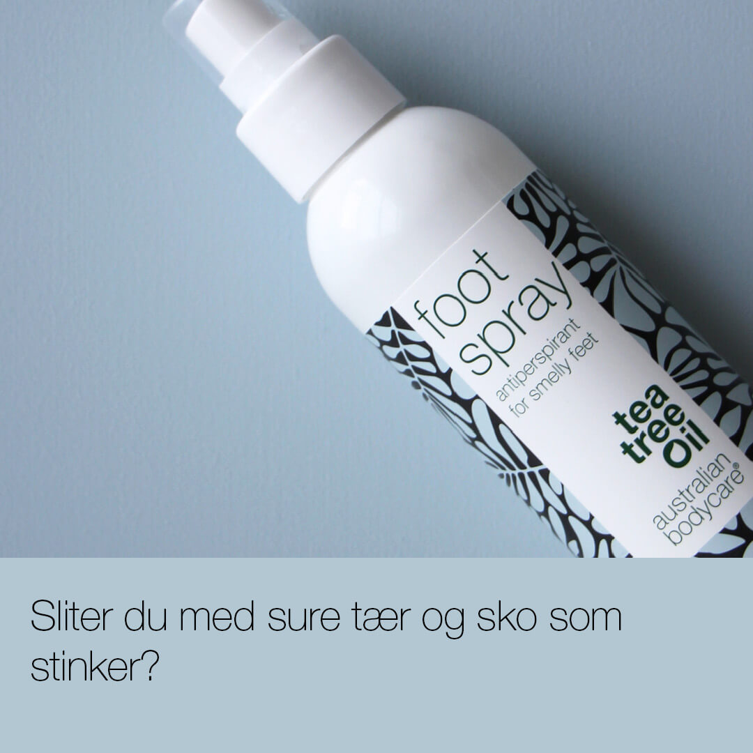 Fotspray mot sure tær — Antiperspirant mot fotsvette og tåfis fra føtter, tær & sko