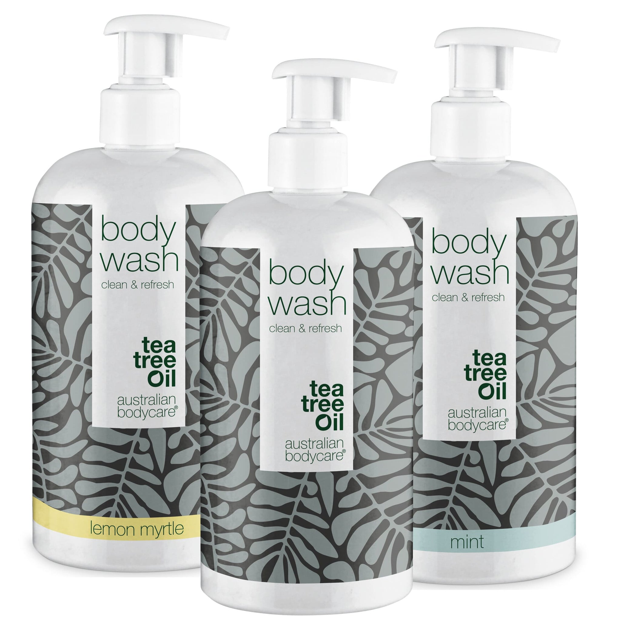 3 for 2 body wash - 500 ml: Tea Tree Oil, Lemon Myrtle &amp; Mint