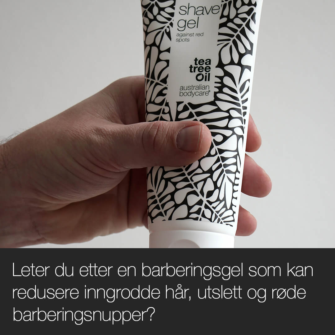 Barbergel til Herre — Barbergelé mot røde nupper og utslett ved barbering